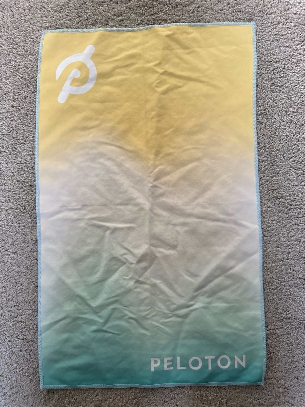 Peloton Towel Workout Yoga Ombre‎ Turquise Cycling
